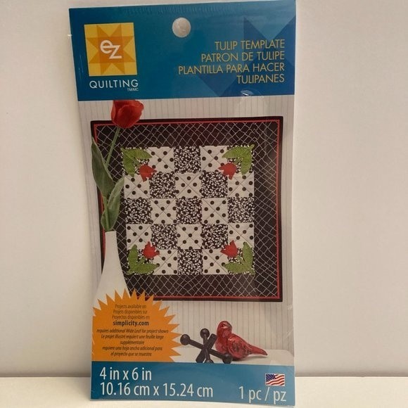 Simplicity EZ Quilting Tulip Template Stencil Fabric Paper Crafts Scrapbook - Picture 1 of 13